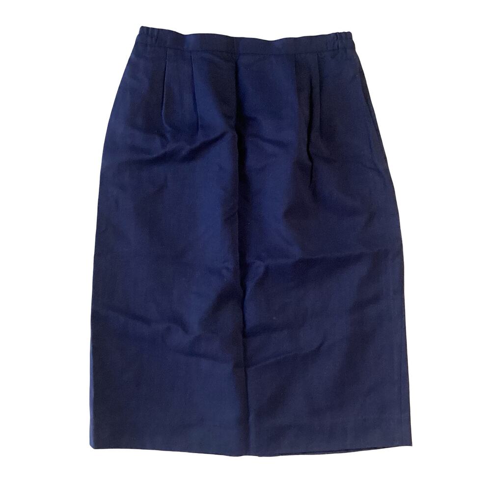 Navy. Lue Pencil Skirt
